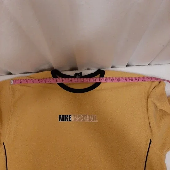 Nike Baseball Nike Team Sweatshirt Fleece Men XL Yellow/Black Black Label READ - Picture 10 of 16